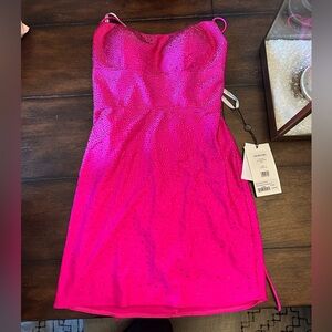 Sherri Hill Bright Fuchsia Dress